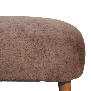 Faux Fur Stool