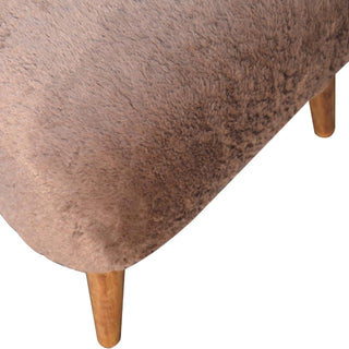 Faux Fur Stool