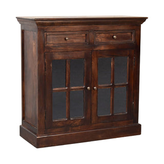 Wooden Cabinet with Glazed Doors