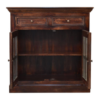 Wooden Cabinet with Glazed Doors