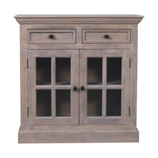 Wooden Cabinet with Glazed Doors