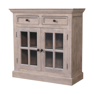 Wooden Cabinet with Glazed Doors