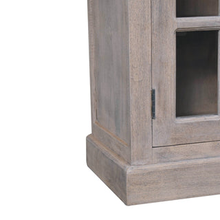 Wooden Cabinet with Glazed Doors