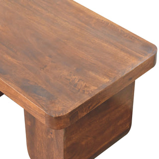 Chunky Wooden Coffee Table, Chestnut