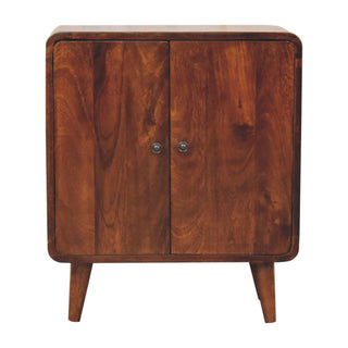 Arto Narrow Classic Cabinet, Chestnut Finish