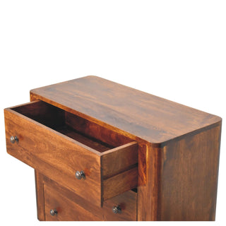 Bera 3 Drawers Chest, Chestnut