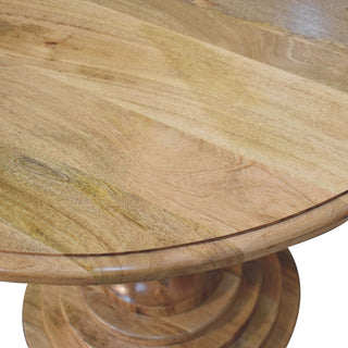 Solid Mango Wood Round Dining Table