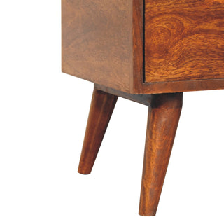 Chestnut Dome Bedside Table