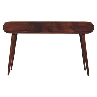 London Arch 2 Wooden Desk, Chestnut