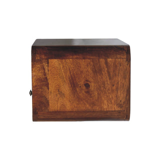 Arto Large Floating Bedside, Chestnut