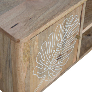 Leaf Resin Inlay TV Stand