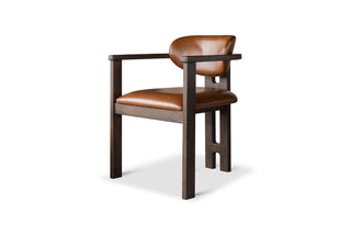 Porter Chair, Solid Wood & Leather