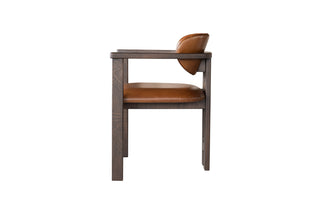 Porter Chair, Solid Wood & Leather