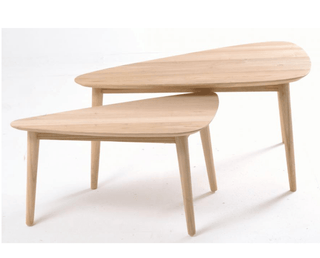 Wooden Teardrop Nest Of Tables