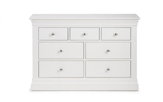 Clermont 4+3 Drawer Chest - White