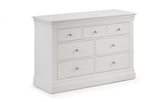 Clermont 4+3 Drawer Chest - White