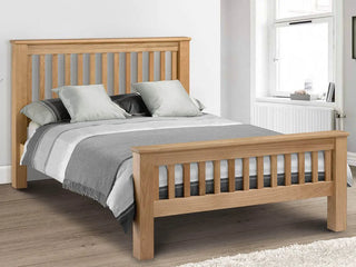 Julian Bowen Amsterdam Bed, Oak Wood