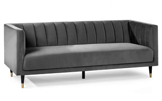 Salma Grey 3 Seater Sofa