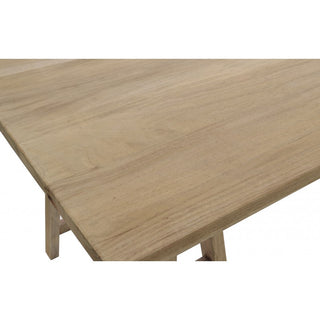 Trestle Dining Table, Mahogany Wood