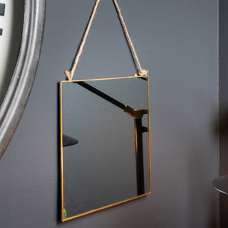 Square Hanging Wall Mirror