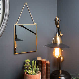 Square Hanging Wall Mirror