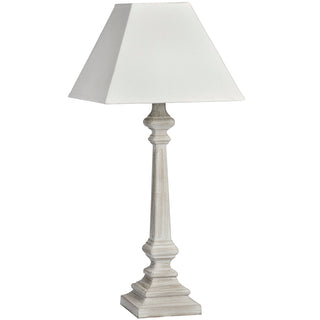 Table Lamp, Linen and Wood