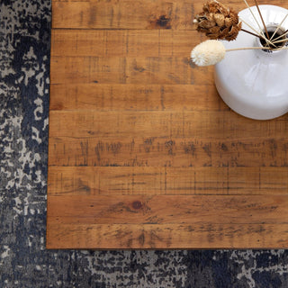 Coffee Table, Pine Plank & Metal