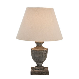 Urn Wooden Table Lamp