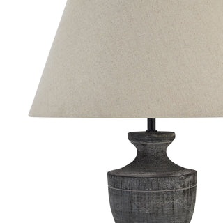 Urn Wooden Table Lamp