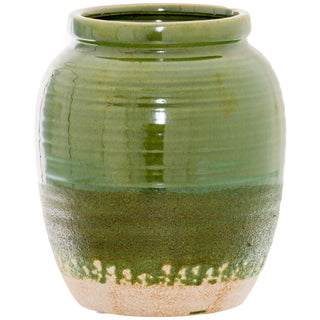 Olive Bulbous Vase