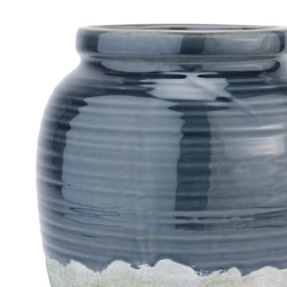 Navy Bulbous Vase