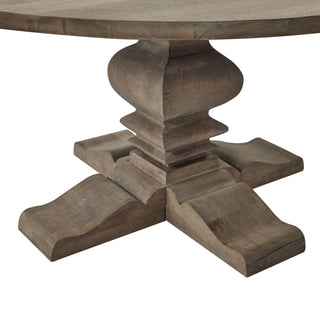 Pedestal Dining Table, Acacia Wood