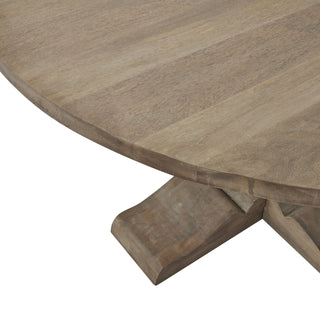 Pedestal Dining Table, Acacia Wood