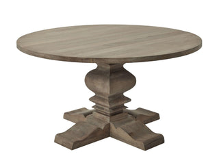Pedestal Dining Table, Acacia Wood