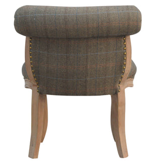 Mixed Tweed Studded Chair