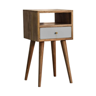 Narrow Bedside Table, Sky Blue