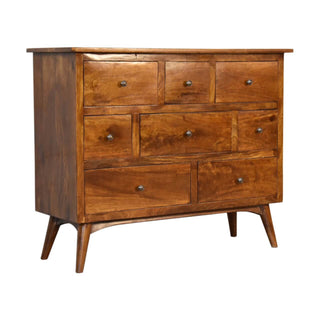 Aaren 8 Drawer Chest, Chestnut