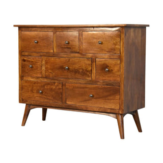 Aaren 8 Drawer Chest, Chestnut