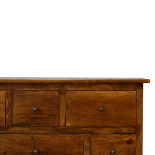 Aaren 8 Drawer Chest, Chestnut