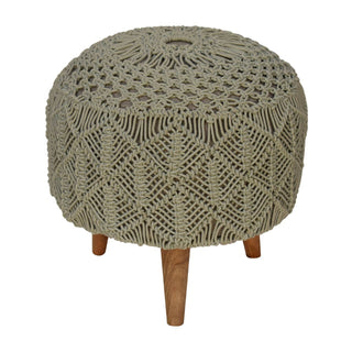 Crotchet Stool, Sea Green