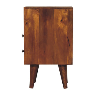 Narrow Classic Bedside, Chestnut