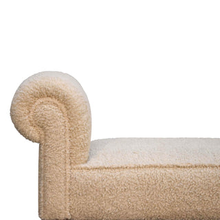 Bouclé Bench, Cream