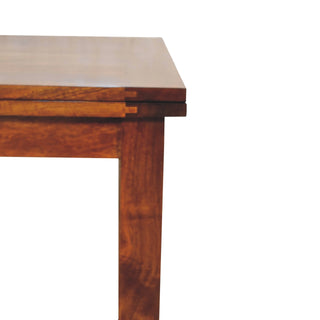 Butterfly Extendable Dining Table, Chestnut