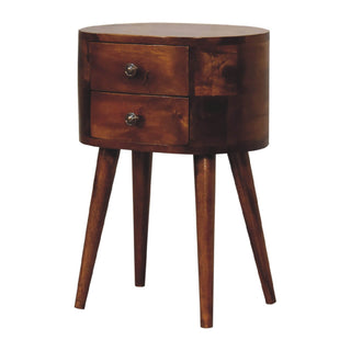 Narrow London Bedside, Chestnut