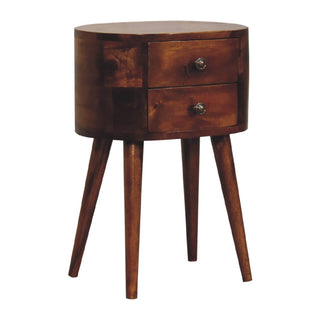 Narrow London Bedside, Chestnut