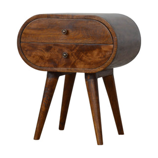 Circular Bedside, Chestnut