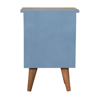 Hand Painted Bedside, Blue