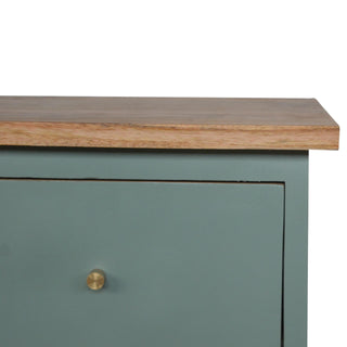 Hand Painted Bedside, Green