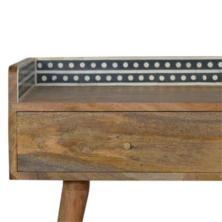 Gallery Back Bone Inlay Console Table