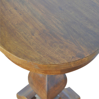 Pedestal Occasional Table, Granary Effect